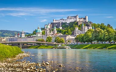 A view towards Salzburg, Austria